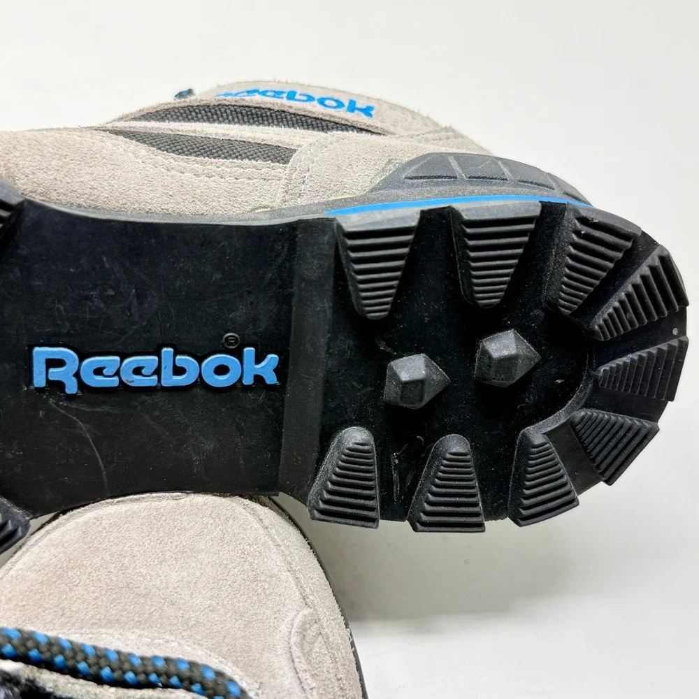 Vintage Reebok RA 308 WFC Men's 7 Grey Blue Suede Trail Hiking Boots Retro 90s
